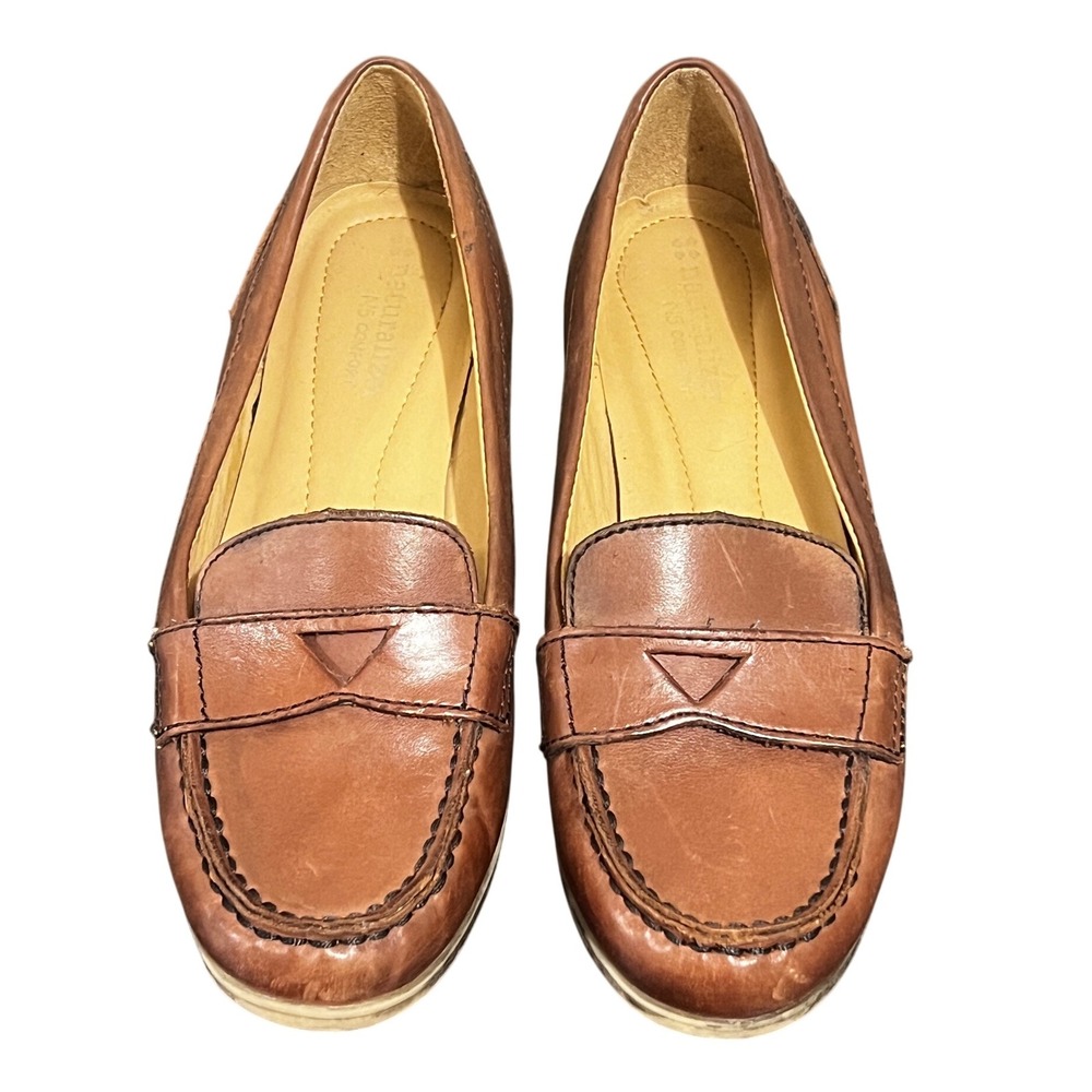 Naturalizer N5 Comfort Leather Loafers Dress Shoes Women's Size 6.5M Brown - Picture 3 of 7